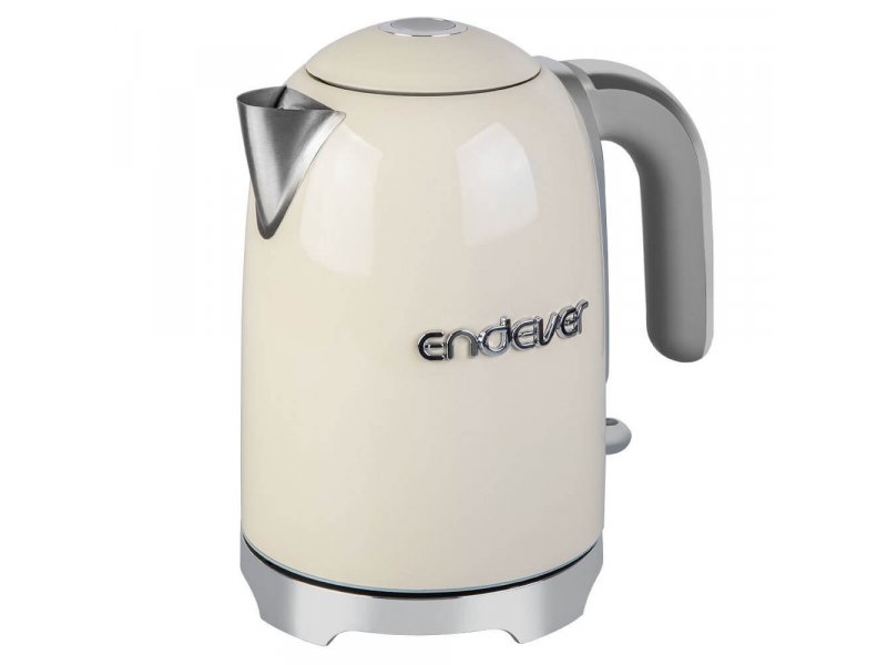 Endever Skyline KR-376S кремовый корпус из нержавеющей стали вид спереди