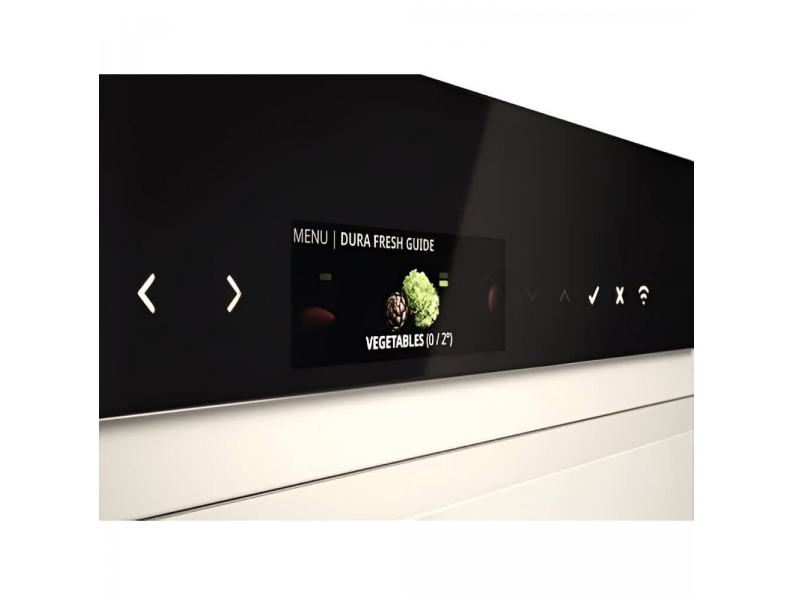 Asko RFC586KNBS1 сенсорный дисплей DuraFresh Guide меню выбора продуктов овощи навигационные кнопки