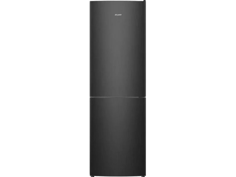 Atlant ХМ-4621-151 чёрный — вид спереди, закрытые двери, металлический корпус