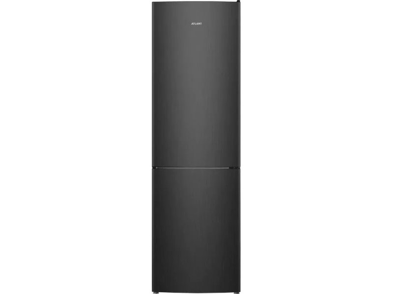 Atlant XM-4624-151 чёрный — вид спереди, закрытые двери, металлический корпус