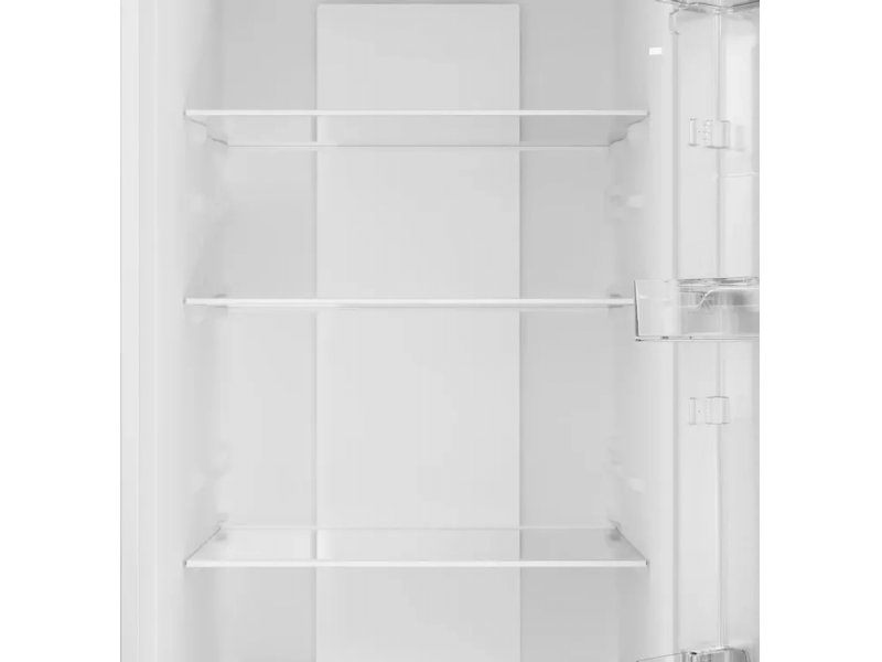 Candy CFN6185W — холодильная камера, четыре полки из закалённого стекла, LED-подсветка