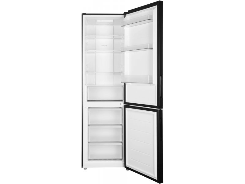 Candy CFN6200B открытые двери холодильной и морозильной камер полки и ящики