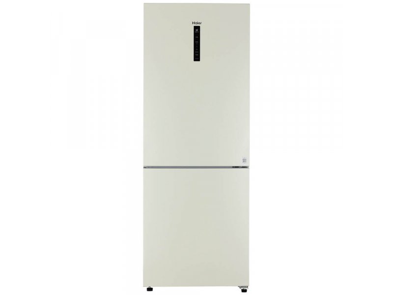 Haier C4F744CCGU1 бежевый двухкамерный холодильник 439 л вид спереди