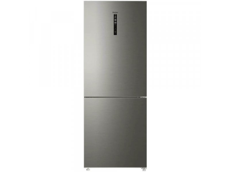 Haier C4F744CMGU1 серебристый двухкамерный холодильник вид спереди