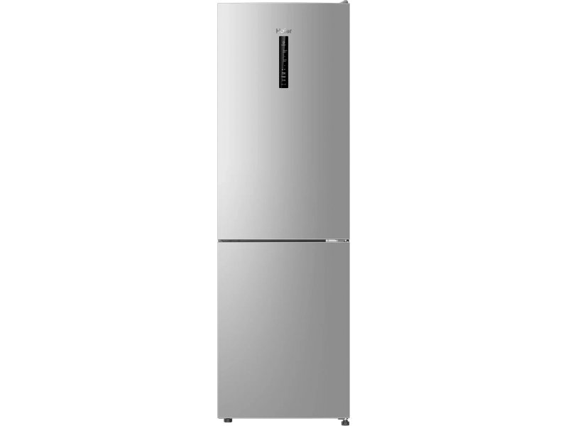 Haier CEF534CSRG серебристый холодильник вид спереди сенсорная панель управления