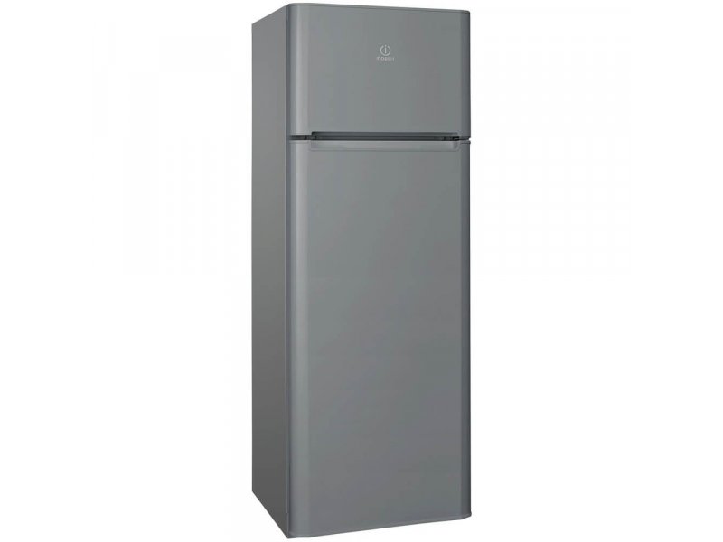 Indesit TIA 16 G серебристый двухкамерный холодильник 300 л вид спереди