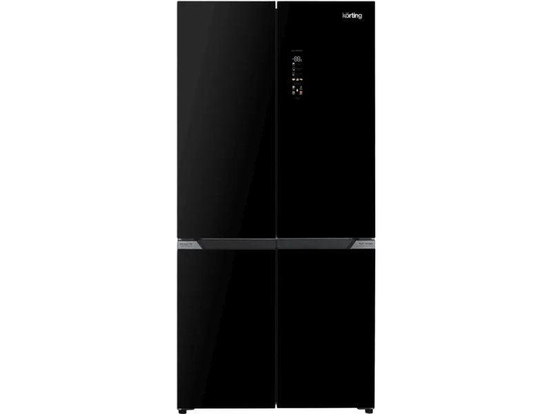 Korting KNFM 94899 GN чёрный четырёхдверный холодильник с сенсорной панелью управления
