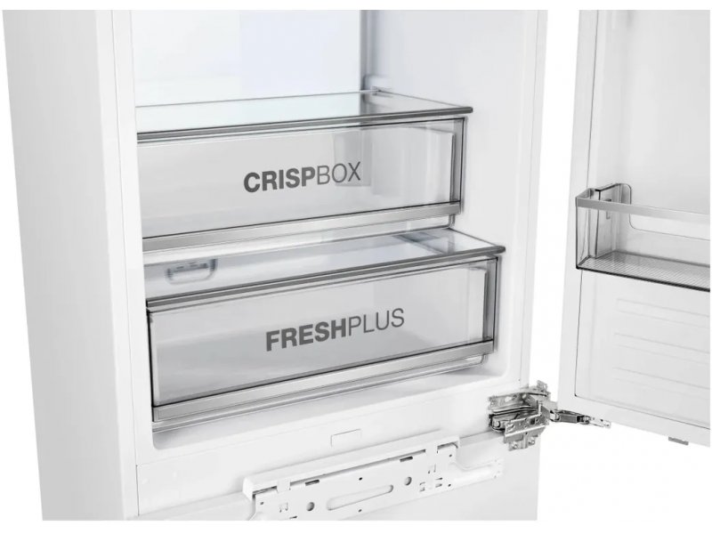 Korting KSI 19699 CFNFZ холодильное отделение стеклянные полки ящик CRISPBOX зона свежести