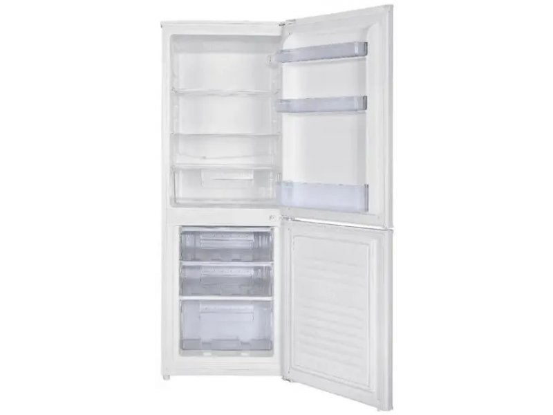 Kraft KF-DC230W открытые двери, полки холодильной камеры и ящики морозильной камеры