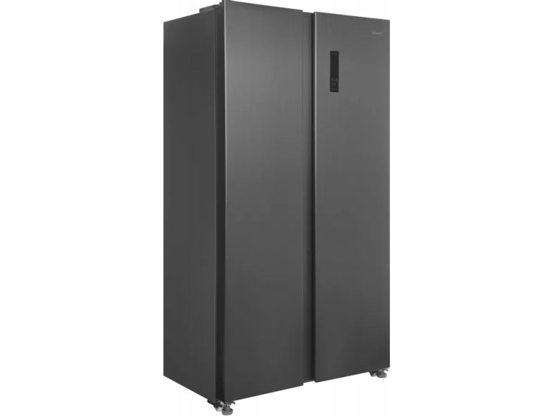 Kraft KF-MS4801XI серый Side-by-Side холодильник вид спереди закрытые двери