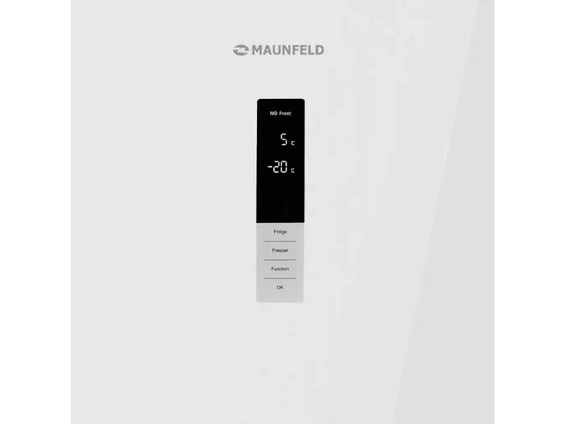 Maunfeld MFF185NFW10 сенсорная панель управления с дисплеем и кнопками Fridge, Freezer, Function, OK