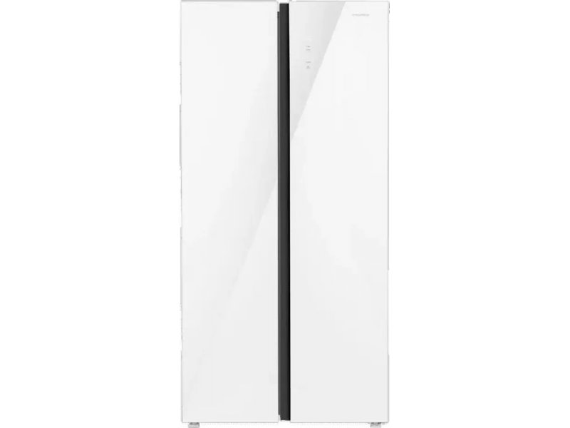 Maunfeld MFF191NFPW белый Side-by-Side вид спереди закрытые двери