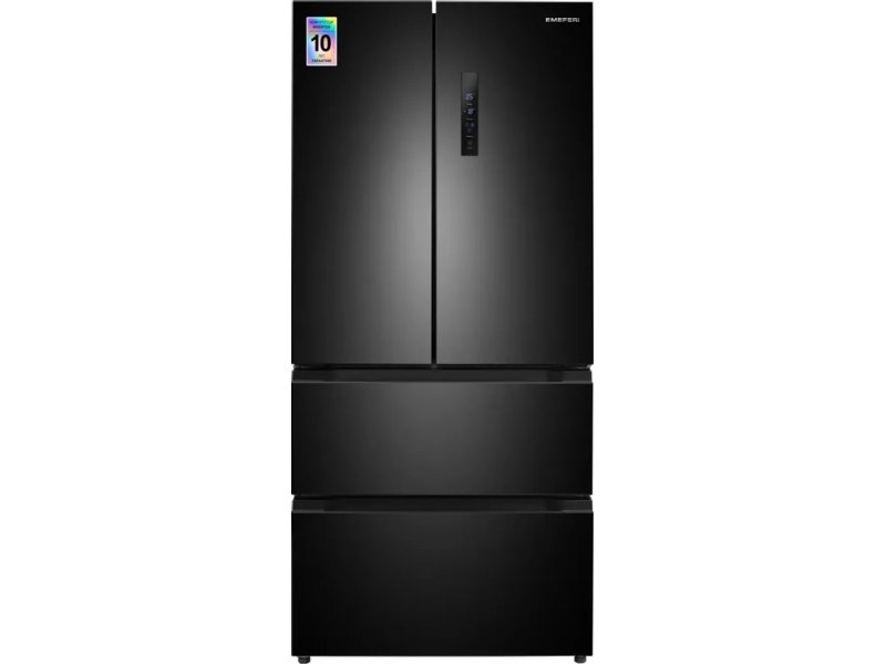 Meferi Comfort MFR83BL черный четырёхдверный холодильник French Door с сенсорной панелью управления