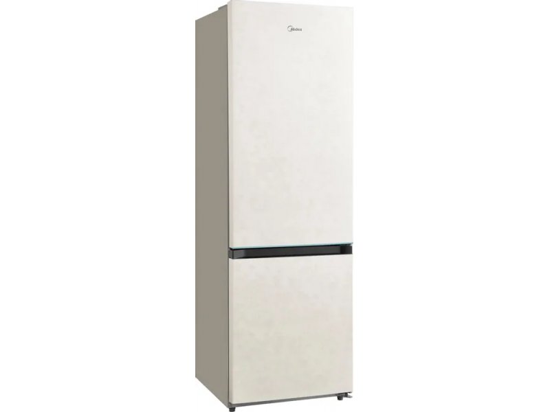 Midea MDRB457FGF33ID — внутреннее пространство холодильной камеры, полки закалённое стекло