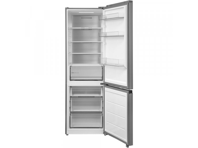 Midea MDRB458FGF46IDM морозильная камера снизу — три пластиковых ящика, система No Frost