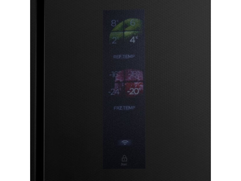 Midea MDRF705BIE63 сенсорная панель управления с дисплеем температур холодильной и морозильной камер