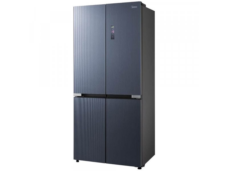 Midea MDRM706BIE70 графит вид под углом четырёхдверный дизайн корпус металл стекло