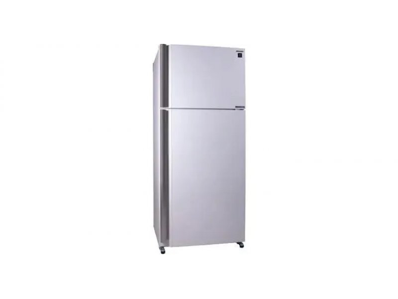 Sharp SJXE59PMWH белый &mdash; боковой вид, форма корпуса из металла, ножки