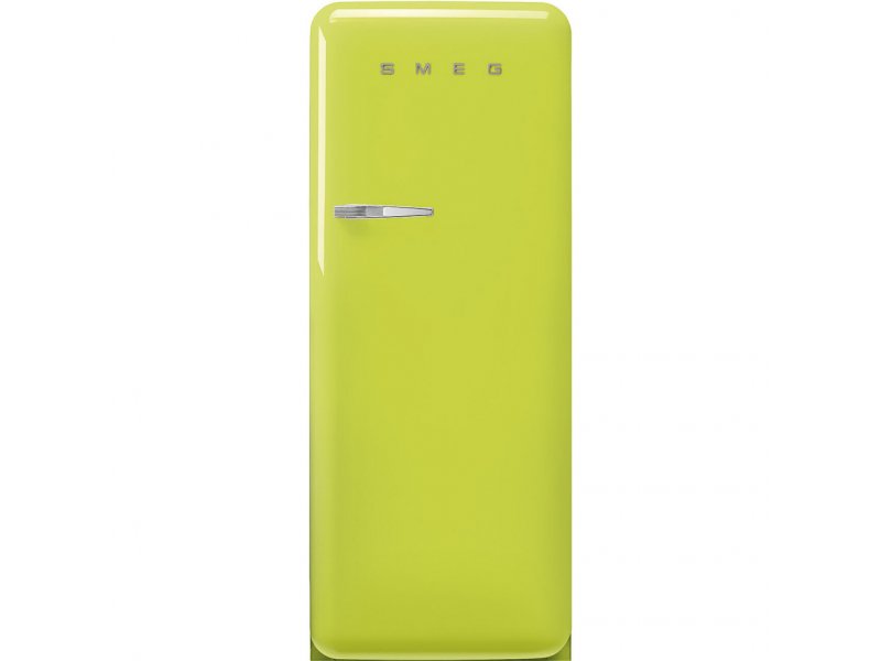 Smeg FAB28RLI6 лайм — однокамерный холодильник с ретро-дизайном