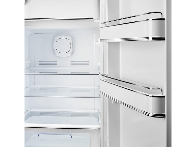 Smeg FAB28RPK6 розовый — вид сзади и боковая панель, термоформируемый полимер