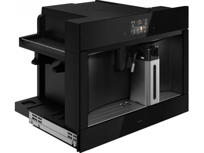 Asko CMB54BG вид сбоку габариты 59x45x47 встраиваемая кофемашина монтаж в нишу