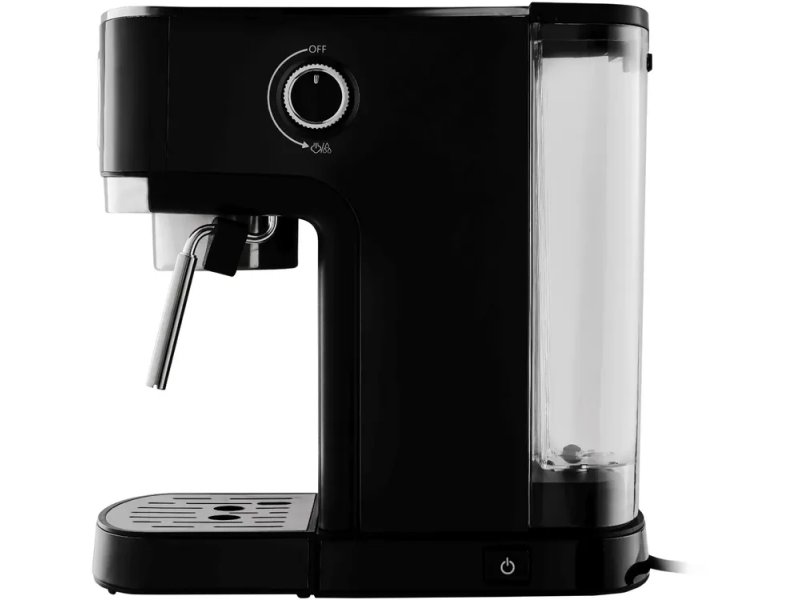 Korting KCM 1002 EN — боковая панель с ручкой управления паром и кнопкой питания