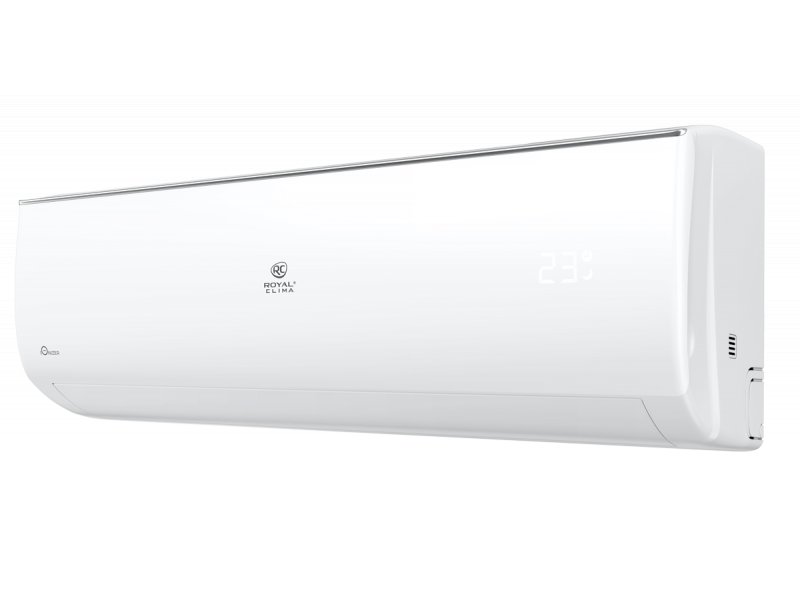 Royal Clima RC-GLC70HN внутренний блок боковой профиль крепление на стену белый корпус