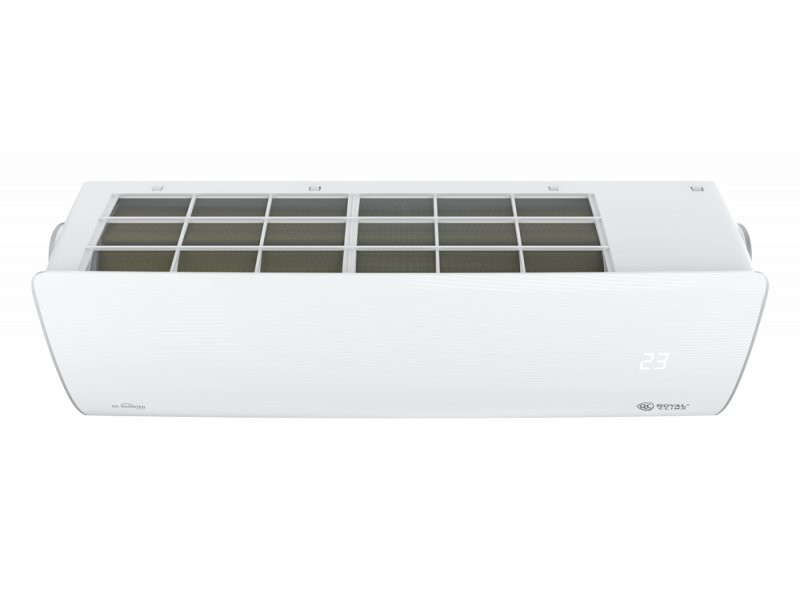 Royal Clima RCI-AR28HN вид сверху с открытой панелью — воздушные фильтры и дренажные отверстия