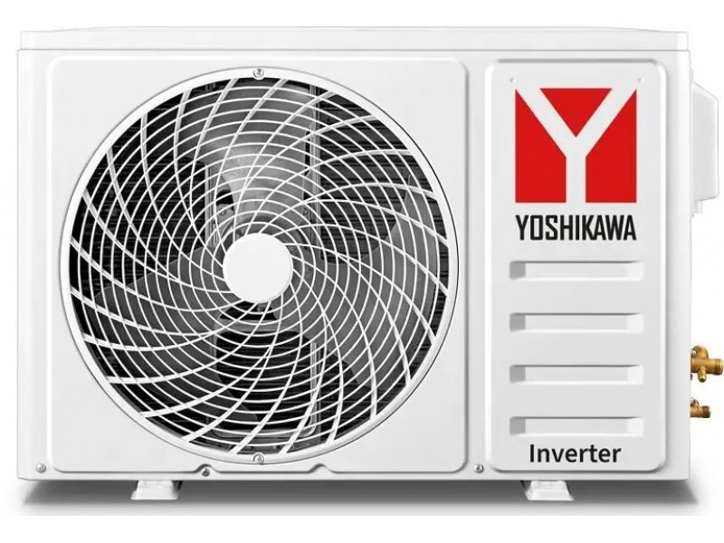 Yoshikawa YAC-I-07WRNG наружный блок монтаж на фасаде здания