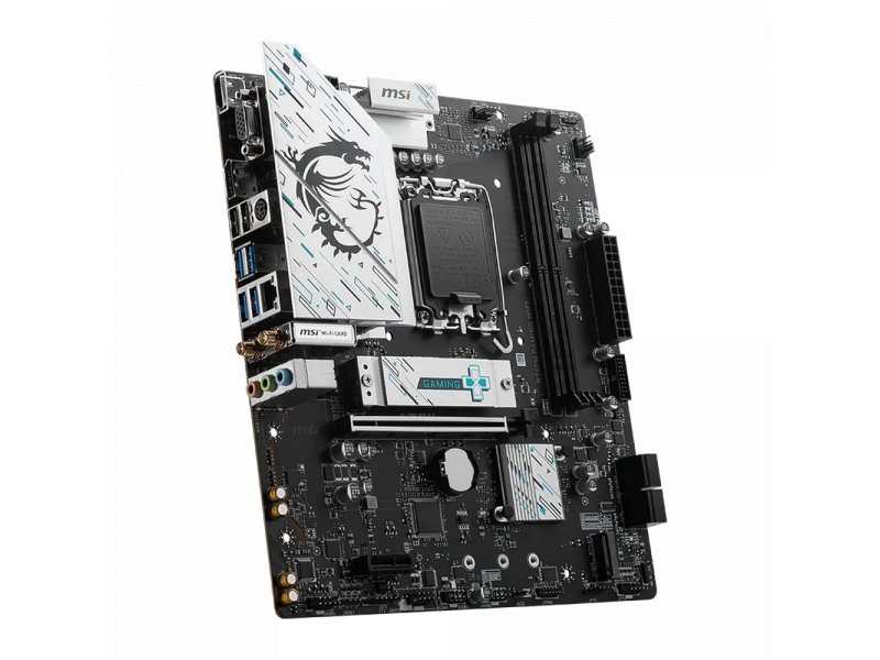 MSI B760M Gaming Wifi зона VRM 12+1+1 фаз питания пассивный радиатор чипсет