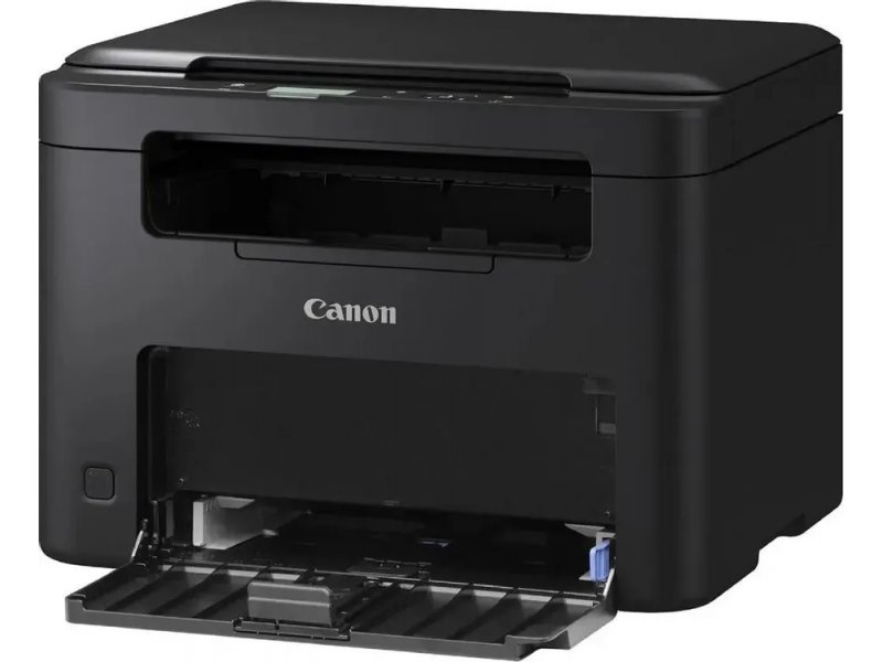 Canon i-Sensys MF272dw — вид сбоку, компактный корпус на рабочем столе