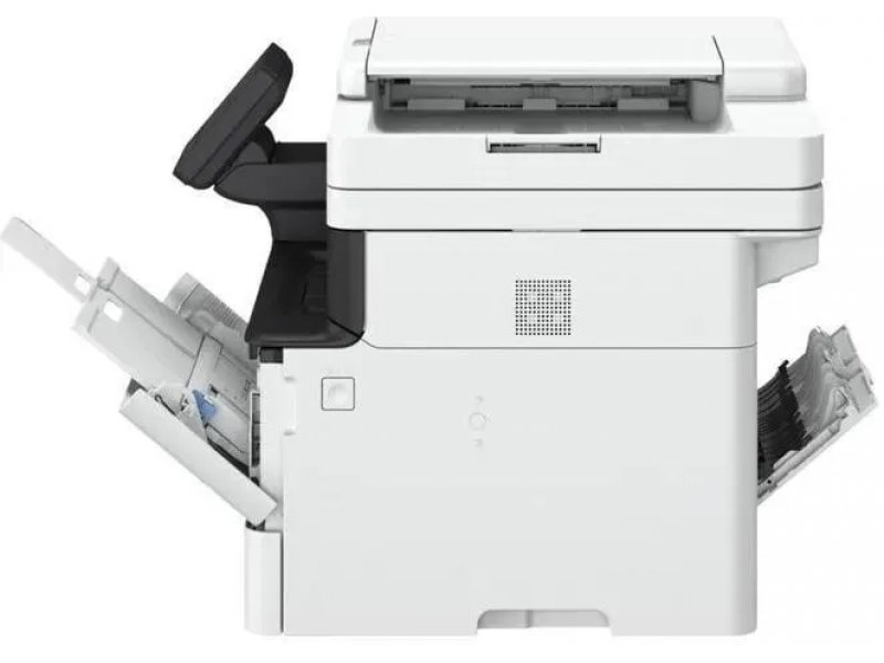 Canon i-Sensys MF461DW — задняя панель с разъёмами Ethernet и USB
