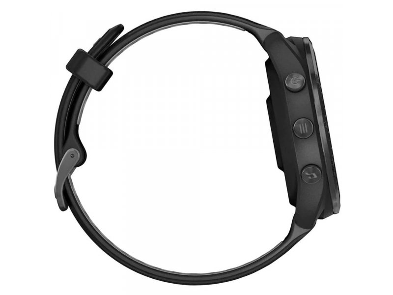 Garmin Forerunner 965 вид сзади и сбоку — три физические кнопки управления для навигации по меню без касания экрана