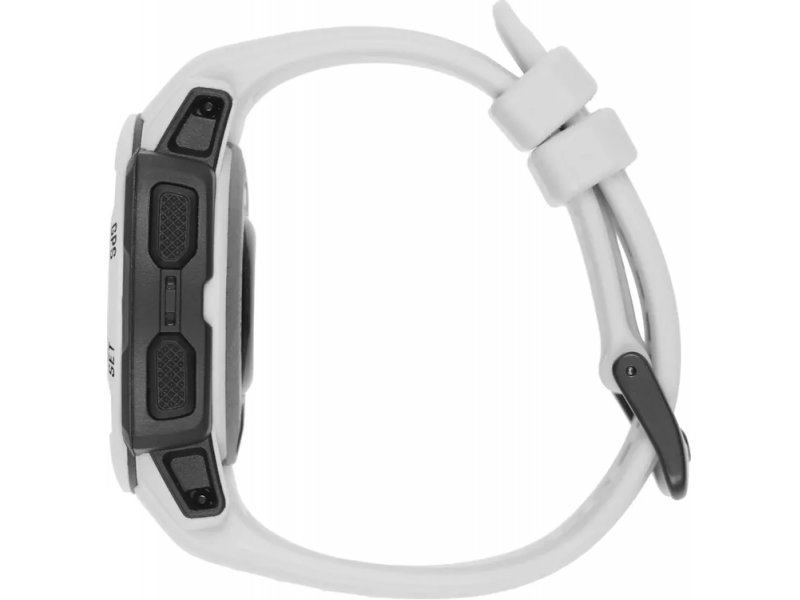 Garmin Instinct 2 Solar 40mm — боковой вид на запястье, все кнопки управления, компактный дизайн
