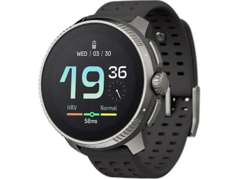 Suunto Race черный — AMOLED-экран с отображением времени, HRV и пульса на запястье