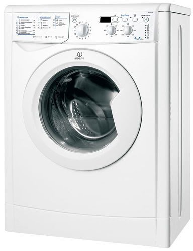 Indesit IWUD 4105 узкая стиральная машина фронтальная загрузка белый корпус