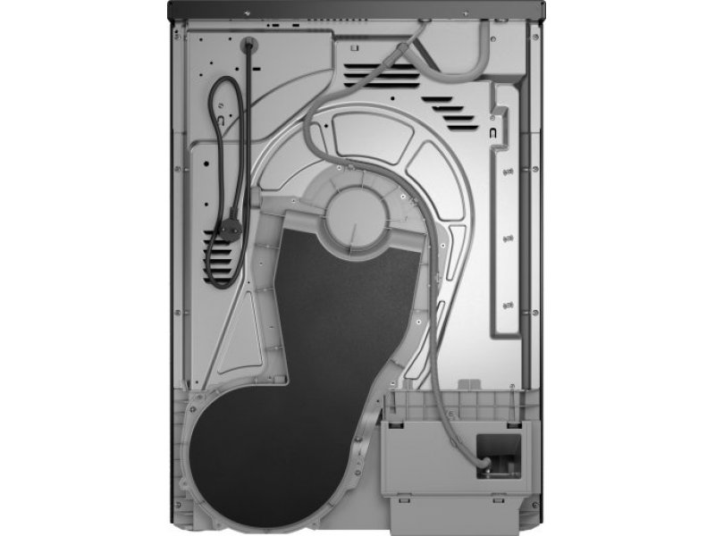 Asko T709HUG &mdash; схема циркуляции воздуха через тепловой насос, компрессор и конденсатор