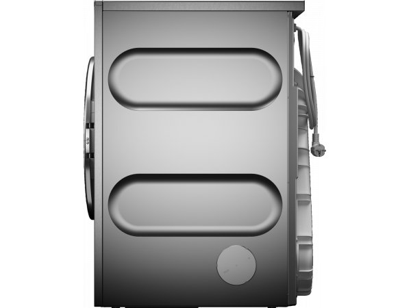 Asko TDC1485VI.S боковой профиль серебристый корпус компактные габариты 85&times;59.5&times;65.4 см