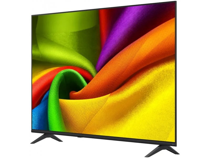 LG 65NU900B6LA NanoCell 65 дюймов — вид спереди с боковым профилем, тонкий корпус