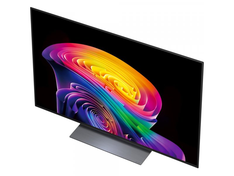 LG OLED55C6RLA вид сбоку &mdash; тонкий профиль корпуса 4 см без подставки, минималистичный дизайн