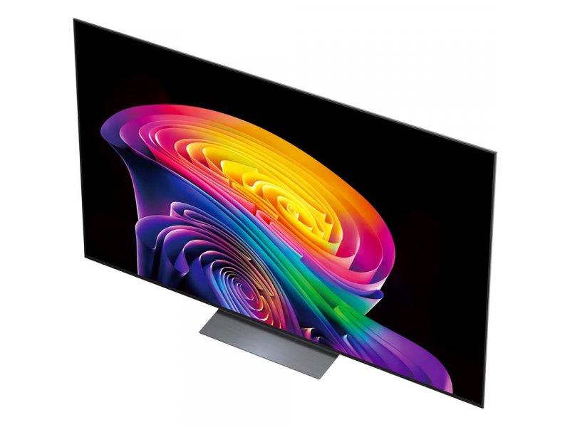 LG OLED77C6RLA &mdash; изометрический вид, дизайн 77-дюймового OLED, пропорции корпуса