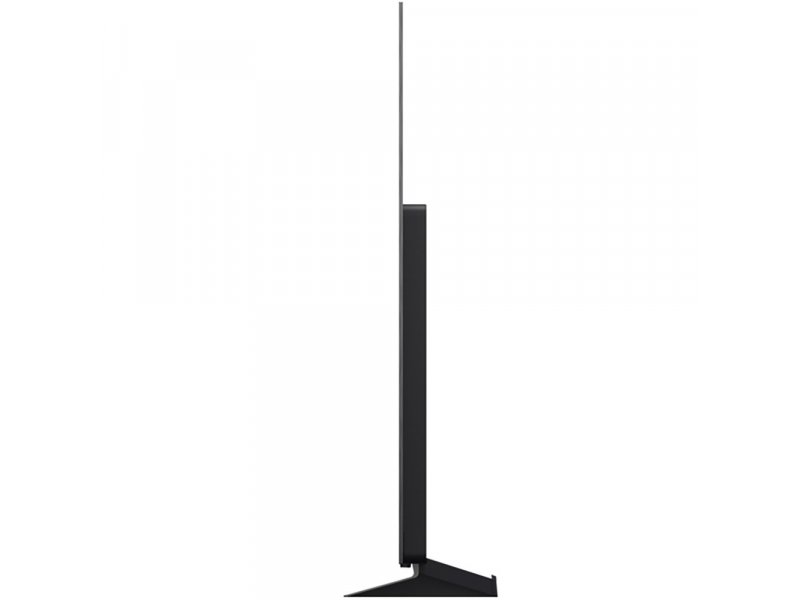LG OLED77C6RLA &mdash; крупный план экрана с боковой стороны, толщина OLED панели