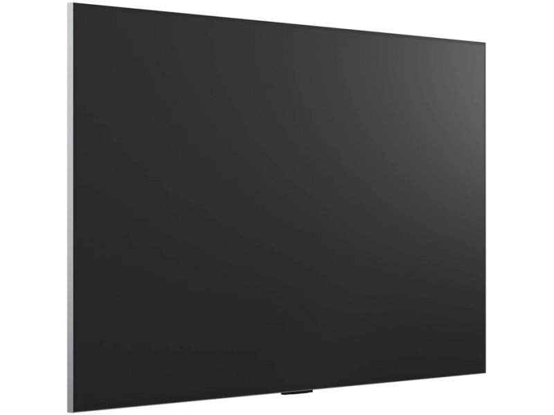 LG OLED77G6RLA 77 дюймов вид спереди под углом минимальные рамки экрана