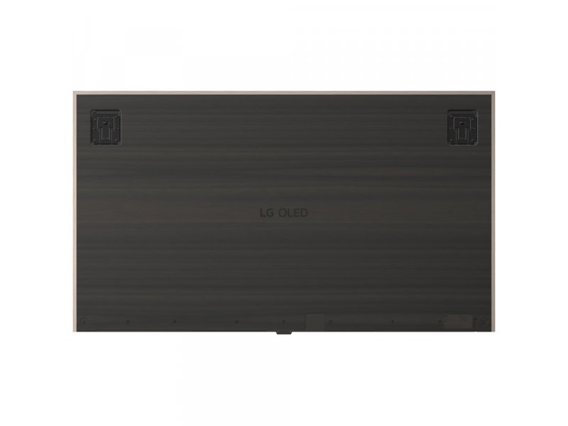 LG OLED83W6 задняя панель — VESA-крепление, логотип LG OLED, разъёмы подключения