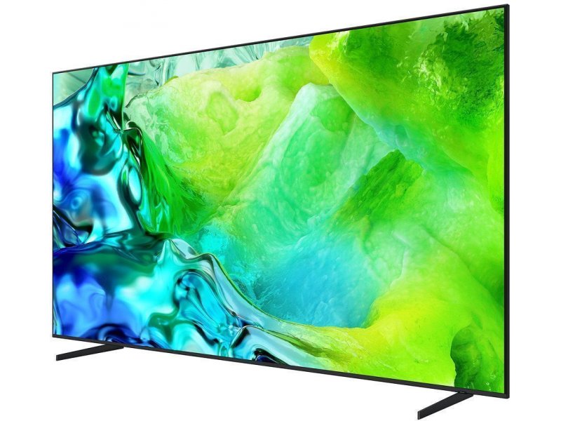 Samsung QE65QN80H 65 — стройный силуэт и конструкция подставки, вид сбоку