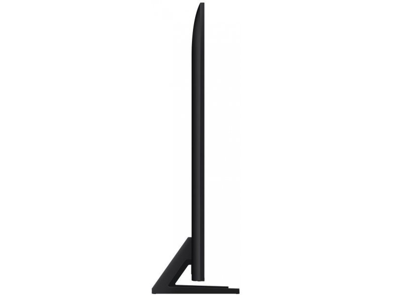 Samsung QE75QN80H — крупный план подставки, тонкий минималистичный профиль ножек