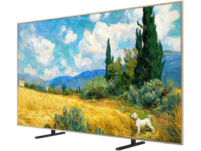 TCL 43A400 Pro — боковой профиль под углом 45°, тонкий корпус 3.99 см глубиной