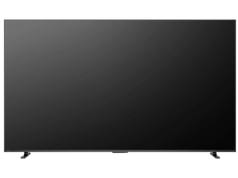 Toshiba 55Z670RE вид спереди с выключенным экраном &mdash; тонкая рамка и чёрная панель VA-матрицы