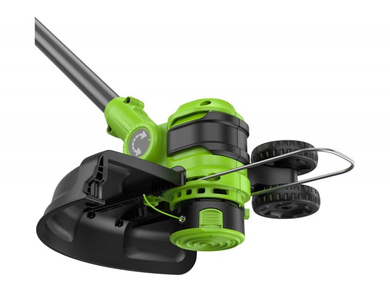 Greenworks G24LT301 нижняя часть с защитным кожухом &mdash; механизм крепления и опорная платформа