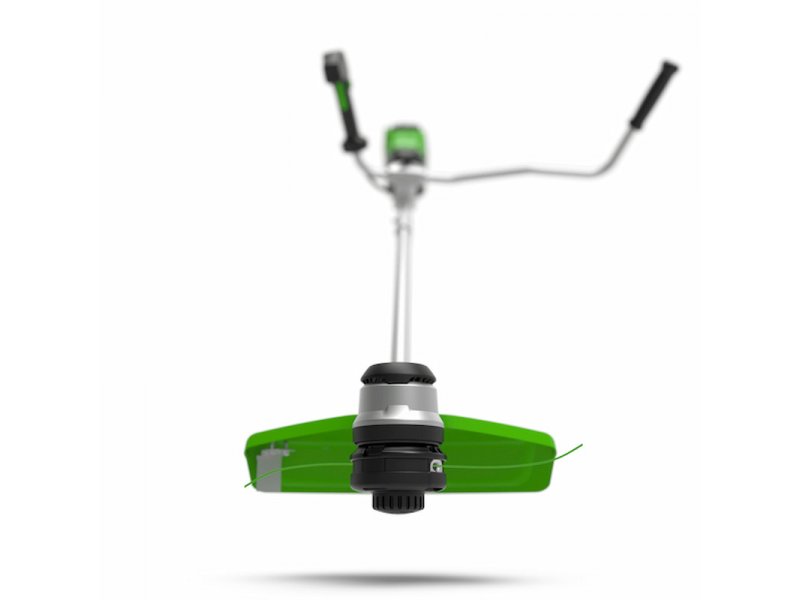 Greenworks GD60BCB режущая головка с леской — круглая зелёная защита и два лесочных рабочих конца